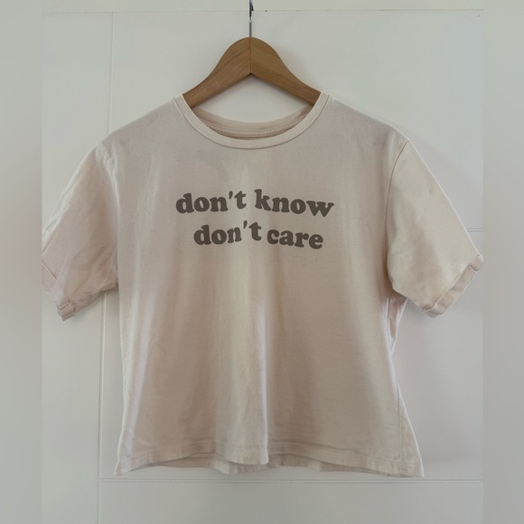 Organic Collective “Don’t Know Don’t Care” 100% Organic Cotton, size medium. - Picture 1 of 6